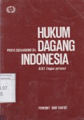 Hukum Dagang Indonesia, jil. I (bagian pertama)