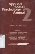 Applied Social Psychology Annual 2