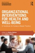 Organizational interventions for health and well-being: a handbook for evidence-based practice.