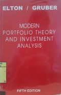 Modern Portfolio Theory and Investement Analysis, 5th ed.