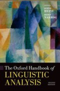 The Oxford Handbook of Linguistic Analysis, second ed.