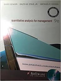 Quantitative Analysis for Management. 9th-ed.